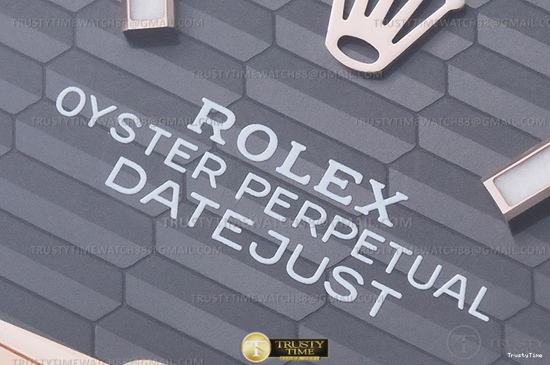 0227 Upgraded RDJ0454B – DJ 36mm Jub Flt 904L RG SS P-Grey Stk VSF VS 780